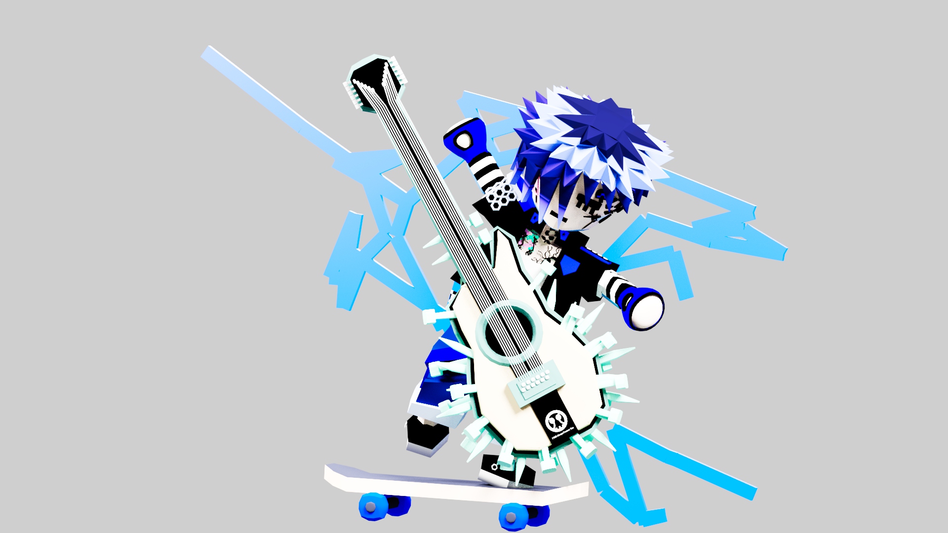 KNOCKOFF - Blue Render